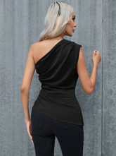 One-Shoulder Ruffle Top